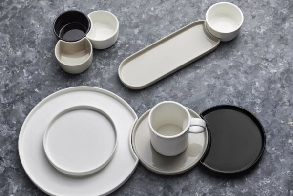 Karaca x Hussein Chalayan Poly Porcelaine 28 pièces Service de petit-déjeuner/service pour 6 personnes – Image 2