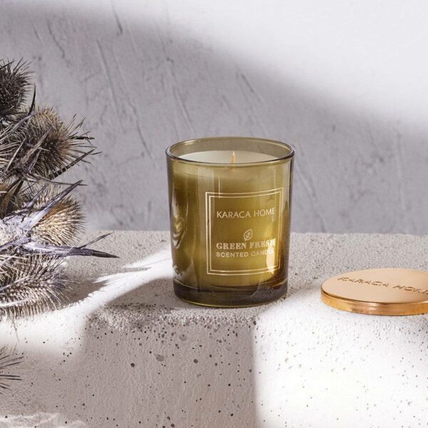 Bougie parfumée fraîche verte Karaca Home