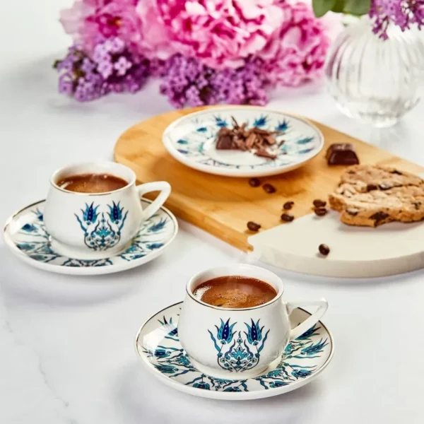 Karaca Iznik New Form Ensemble de tasses à café pour 6 personnes 100 ml – Image 4