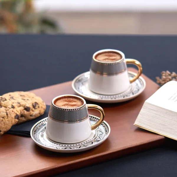 Karaca Globe Set de Tasses à Café pour 2 Personnes 80 ml – Image 3