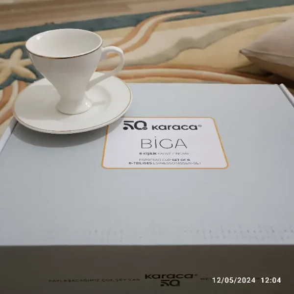 Karaca Biga Lot de 6 tasses à café 90 ml – Image 2